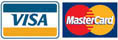 Visa and Mastercard Accepted Visa and Mastercard Accepted